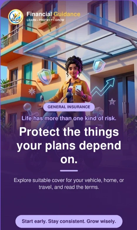 A real Social Media Studio daily poster from the Financial Guidance app
